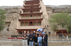 Clients in Dunhuang Mogao caves