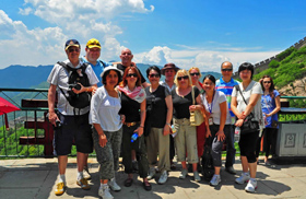 Clients in badaling great wall