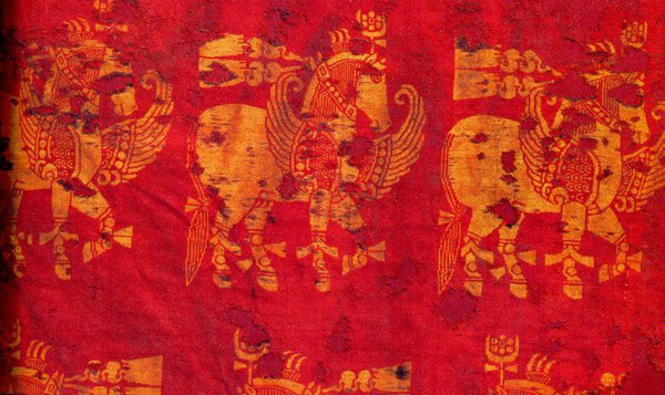 China National Silk Museum Red Satin