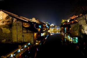Wuzhen Water Town Beautiful Night