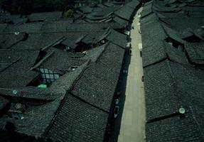 Langzhong Ancient City Roof
