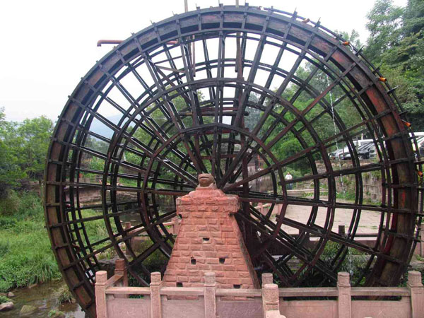 Yaan Shangli Old Town Waterwheel