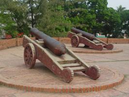 The Big Guns in Anping Fort 