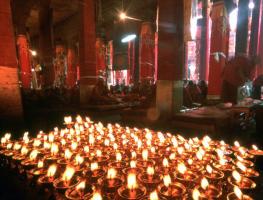 Drepung Monastery Candles