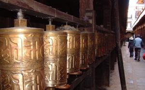 Jokhang Temple Prayer Wheels
