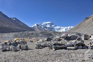 Mount Qomolangma in Tibet