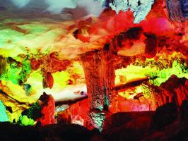 the Interior of Guilin Crown Cave