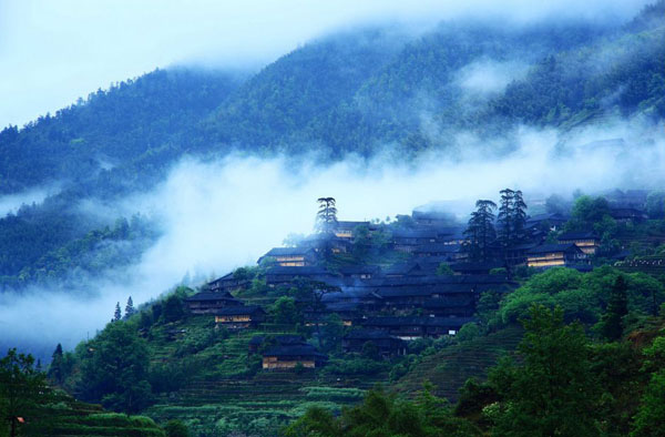 Longsheng Jinzhu Zhuang Village Of Guangxi