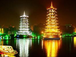 Twin Pagodas In Two Rivers And Four Lakes
