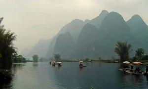 Rafting At The Yulong River Near Yangshuo