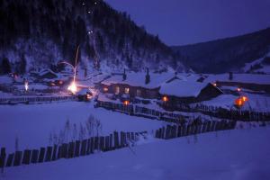 Peaceful China Snow Village