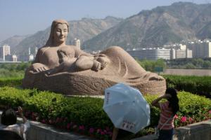 Yellow River Mother Statue Gansu