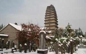 Small Wild Goose Pagoda in Winter