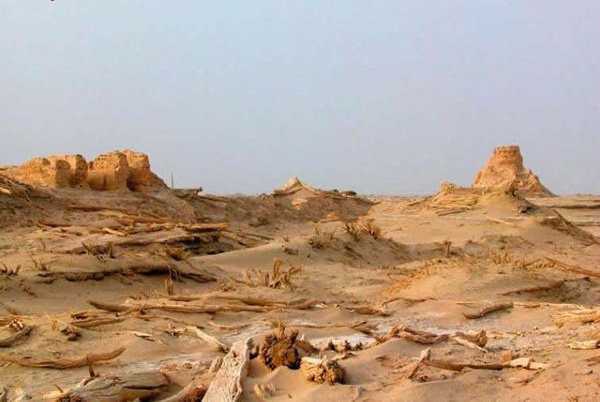 Loulan Ruins on Silk Road Xinjiang