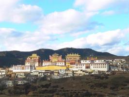Shangrila Songzanlin Monastery Bird View