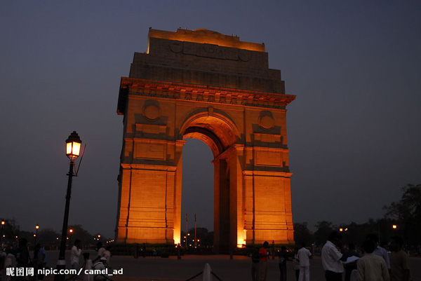 Photo, Image & Picture of India Gate at Night