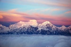 Garze Gongga Mountain Sunset