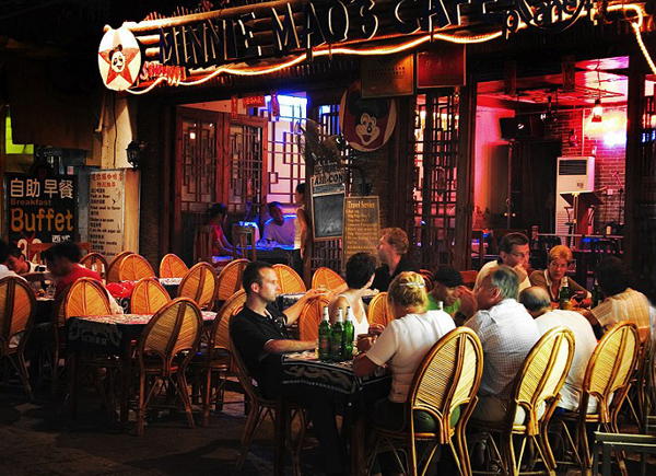Cafes on Yangshuo West Street