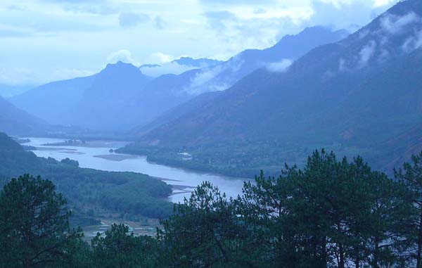 First Bend of the Yangtze River In China