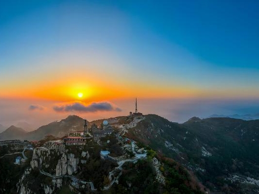 Taishan Mountain Sunset